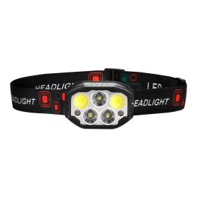 VEVOR 2 Pack Headlamps, Bright LED Rechargeable Headlight, Lightweight Head Flashlight with 12 Lighting Modes & Motion Sensor, Adjustable Headband
