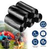 5 Rolls Overall 50 Count Black Garbage Bags Disposable Trash Bags Trash Can Liners Unscented Leak Resistant for Camping Toilet Home Office GPCT5384