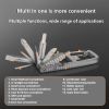13 In 1 Multi-function Gadgets Stainless Steel Combination Tools, Mobile Phone Holder, Folding Outdoor, Bottle Opener, Screwdriver, Hiking Buckle