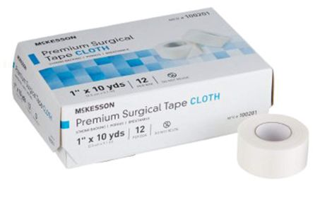 Medical Tapes. Case of 120 Surgical Tapes 1" x 10 yds. Non-sterile Cloth Tape for dressings and Medical Devices. High Adhesion Strength. Hypoallergeni