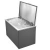 VEVOR Drop in Ice Chest, 28"L x 16"W x 17"H Stainless Steel Drop in Cooler, 87.6 Quart Commercial Ice Bin with Flip Lid for Outdoor Kitchen Patio Bar