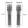 Rechargeable LED Flashlight Lamp 5-Modes Zoomable Hiking Camping Outdoor Torch +Battery+Charger