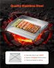 VEVOR Stainless Steel Griddle, 18x16 inch Universal Flat Top Rectangular Plate, Gas Grill Griddle for BBQ Grill, Teppanyaki