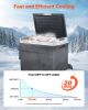 VEVOR 12 Volt Car Refrigerator, 63.4QT/60L Car Fridge, Portable Electric Cooler with Wheels and Handle, -4-68 Fahrenheit
