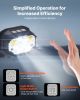 VEVOR 2 Pack Headlamps, Bright LED Rechargeable Headlight, Lightweight Head Flashlight with 12 Lighting Modes & Motion Sensor, Adjustable Headband