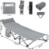 Folding Camping Cot with Pillow, 75" x 28" Heavy Duty Folding Bed Cot with Carry Bag for Traveling Camp Office