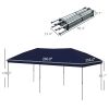 Outsunny 10' x 19' Pop Up Canopy with Easy Up Steel Frame, 3-Level Height Adjustable Event Party Tent with Carrying Bag