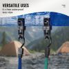 VEVOR 32 Piece Flat Bungee Cord Set, 17 mm Heavy Duty Bungee Straps with A3 Steel J-Hooks, Includes 10", 18", 24", 32", 40"