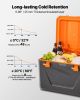 VEVOR Portable Cooler, 63 QT Hard Cooler with Ice Retention, Heavy-Duty Handles and Cup Holder, Lightweight Rigid Material Insulated Portable Cooler