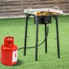 100,000-BTU Portable Propane Outdoor Camp Stove with Adjustable Legs
