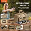 VEVOR Range Bag for 4 Pistols, Tactical Gun Range Bag with 3 Detachable Baffles & 6 Magazines