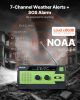 VEVOR Emergency Weather Radio, 4000mAh Battery, FM/AM/WB/NOAA Alert Solar Hand Crank Emergency Radio, with USB Charging Cable