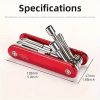 "Pocket-Sized Folding Hex Wrench – Chrome-Vanadium Steel 6-in-1 Multi-Tool"