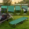 Folding Camping Cot for Adults Portable Outdoor Sleeping Bed for Office Beach Home, Green