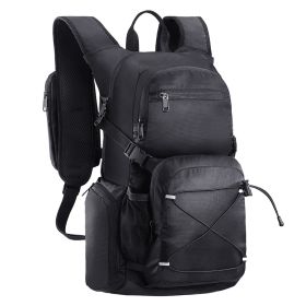 Hydration Pack Backpack 2L TPU Water Bladder Cycling Hiking Running Camping (Type: Regular Type, Color: Black)