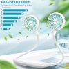 Personal Neck Fan 2600mAh Battery Operated Neckband Fans, Ultra Quiet Hands Free USB Portable Fan with 6 Speeds, Strong Wind