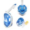 Underwater Snorkeling Full Face Swimming Mask Set; Scuba Diving Respirator Masks Anti Fog Safe Breathing For Kids Adult Swimming Diving Beach