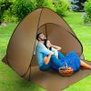 Pop Up Beach Tent Shade Shelter Anti-UV Automatic Pop Up Waterproof Tent Canopy for 2/3 Man with Net Window Storage Bag