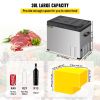 VEVOR 12 Volt Refrigerator, Portable Refrigerator (-4Â°F~68Â°F) With APP Control Car Compressor Fridge Cooler 12V/24V DC and 110-220V AC For Camping
